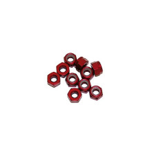 3 mm. Alu. Nylon Nut Red (10Pcs) - ULTIMATE - UR1502-R