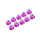 3mm. Alu. Nylon Nut W/Flanged Pink (10Pcs) - ULTIMATE - UR1503-PK