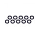 Rondelles 3x6x0.5mm - Noir (10pcs) - ULTIMATE - UR1504-N