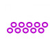 Aluminum Shim (3X6X0.5mm) Pink (10Pcs) - ULTIMATE - UR1504-PK