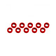 Rondelles 3x6x2mm - Rouge (10pcs) - ULTIMATE - UR1506-R