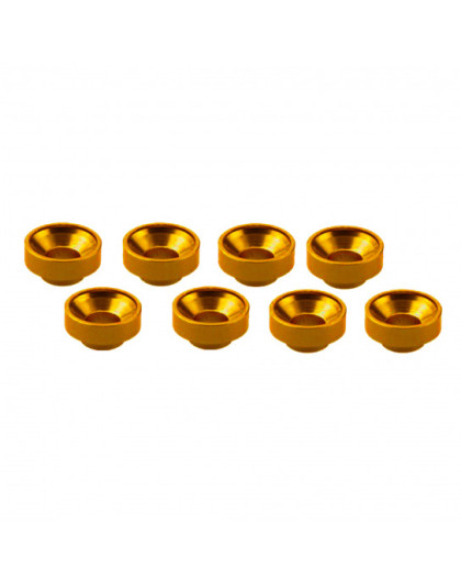 M3 Aluminum Servo Washer Orange (8 Pcs) - ULTIMATE - UR1507-G