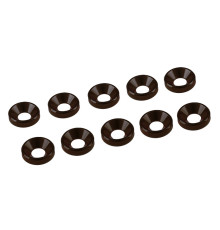 4 mm. Alu. Washer Black (10 Pcs) - ULTIMATE - UR1511-N