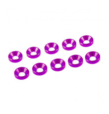 4 mm. Alu. Washer Pink (10 Pcs) - ULTIMATE - UR1511-PK