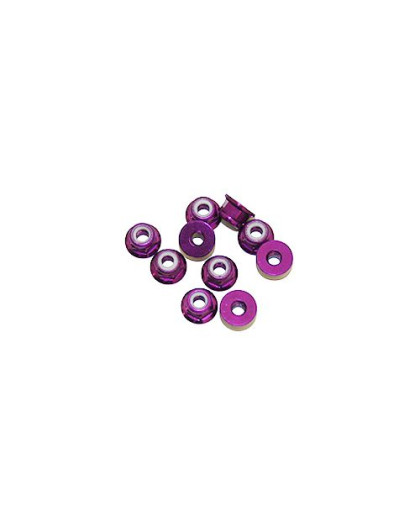 Ecrous épaulé 4mm Violet (x10) - ULTIMATE - UR1513-P