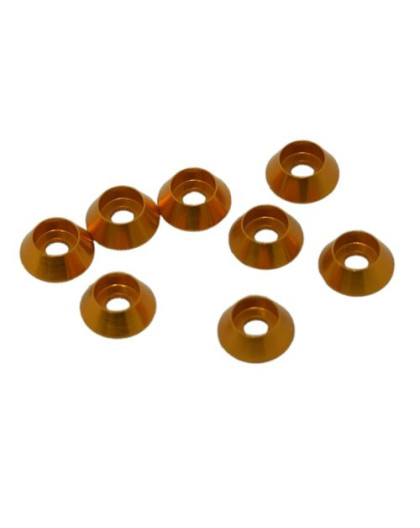 Rondelle cuvette 3mm Or tete cyl (x8) - ULTIMATE - UR1521-G