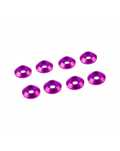 3mm Aluminium Cap Head Washer Pink (8 Pcs) - ULTIMATE - UR1521-PK