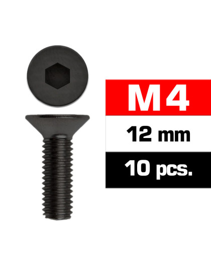 M4X12mm Flat Head Screws (10 Pcs) - ULTIMATE - UR161412