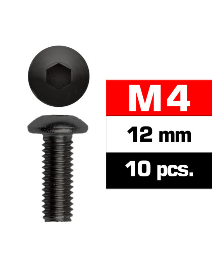 M4X12mm Button Head Screws (10 Pcs) - ULTIMATE - UR162412