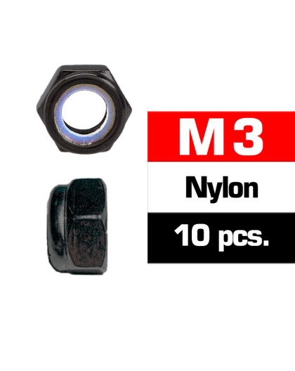 M3 Nylon Locknuts (10 Pcs) - ULTIMATE - UR165300