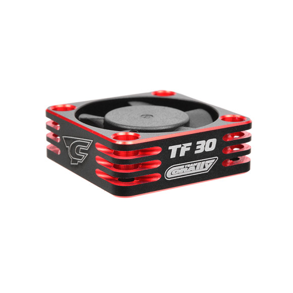 Ventilateur Alu 30mm Noir/Rouge - Prise BEC - CORALLY - C-53110-1