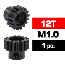 Hss Steel M1.0 Pinion Gear 12T W/5.0mm Bore - ULTIMATE - UR4310-12