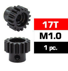 Hss Steel M1.0 Pinion Gear 17T W/5.0mm Bore - ULTIMATE - UR4310-17