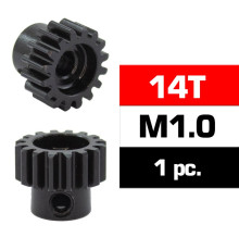 Hss Steel M1.0 Pinion Gear 14T W/5.0mm Bore - ULTIMATE - UR4310-14