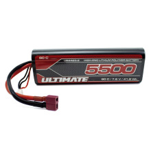 Lipo Hv Stick Hc 7.6V. 5500 Mah 60C T-Dean - ULTIMATE - UR4423-2