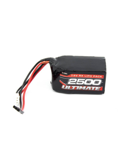 7.4V. 2500Mah Lipo Hump Receiver Battery Pack Jr - ULTIMATE - UR4452