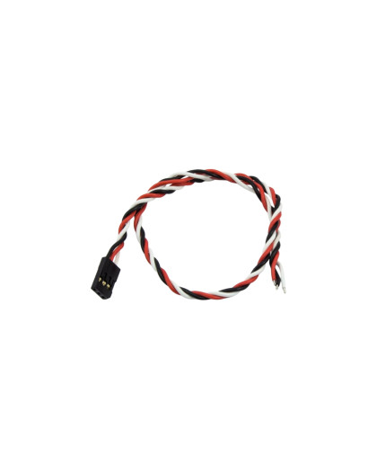 Prise Futaba femelle câble tressé (30cm) - ULTIMATE - UR46134