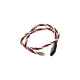 Prise Futaba male câble tressé (30cm) - ULTIMATE - UR46135