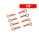 Body Clips 1/8 Orange (X8) - ULTIMATE - UR6412-G