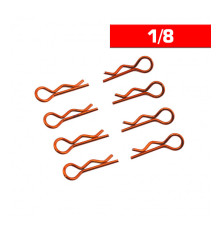 Body Clips 1/8 Orange (X8) - ULTIMATE - UR6412-G