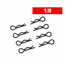 Body Clips 1/8 Black (X8) - ULTIMATE - UR6412-N