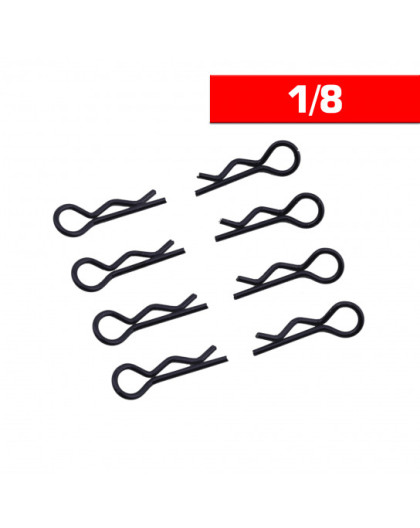 Body Clips 1/8 Black (X8) - ULTIMATE - UR6412-N