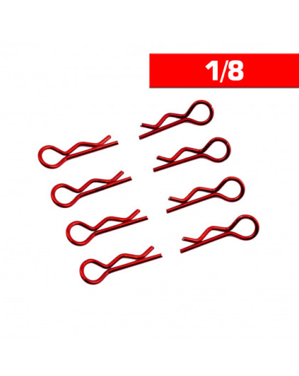 Body Clips 1/8 Red (X8) - ULTIMATE - UR6412-R