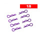Body Clips 1/8 Purple (X8) - ULTIMATE - UR6412-P