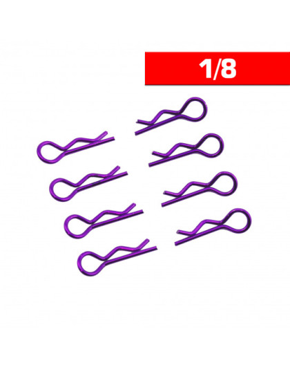 Body Clips 1/8 Purple (X8) - ULTIMATE - UR6412-P