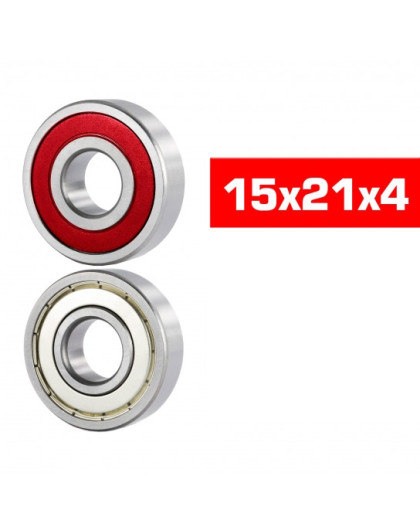 15X21X4mm Hs Hybrid Seals Bearing Set (10Pcs.) - ULTIMATE - UR7804