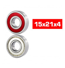 15X21X4mm Hs Hybrid Seals Bearing Set (2Pcs.) - ULTIMATE - UR7804-2