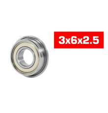 3X6X2.5mm Flanged Hs Metal Bearing Set (10) - ULTIMATE - UR7808