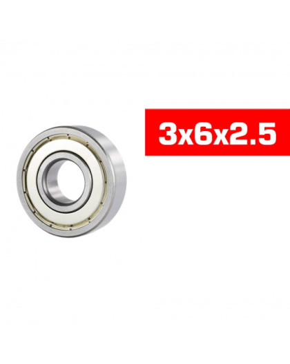 3X6X2.5mm Hs Metal Shielded Bearing Set (10Pcs) - ULTIMATE - UR7810