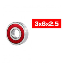 3X6X2.5mm Hs Rubber Sealed Bearing Set (2Pcs) - ULTIMATE - UR7811-2