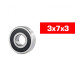 3X7X3mm Hs Rubber Sealed Bearing Set (2Pcs) - ULTIMATE - UR7815-2