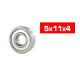 5X11X4mm Hs Metal Shielded Bearing Set (2Pcs) - ULTIMATE - UR7820-2