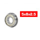 5X8X2.5mm Flanged Hs Metal Bearing Set (10) - ULTIMATE - UR7822
