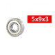 5X9X3mm Hs Metal Shielded Bearing Set (10Pcs) - ULTIMATE - UR7830