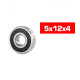 5X12X4mm Hs Rubber Sealed Bearing Set (2Pcs) - ULTIMATE - UR7835-2