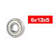 6X13X5mm Hs Metal Shielded Bearing Set (10Pcs) - ULTIMATE - UR7837