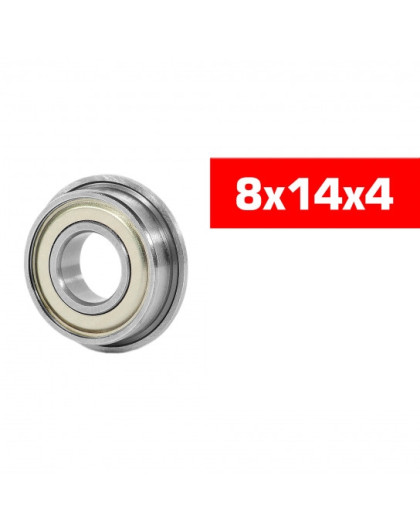 8X14X4mm Flanged Hs Metal Bearing Set (2) - ULTIMATE - UR7842-2
