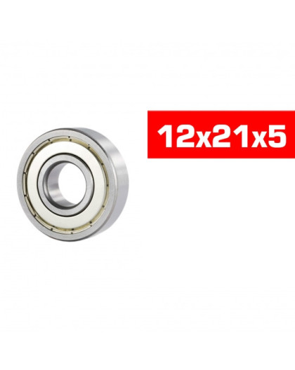 12X21X5mm Hs Metal Shielded Bearing Set (2Pcs) - ULTIMATE - UR7848-2