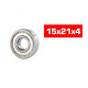 15X21X4mm Hs Metal Shielded Bearing Set (2Pcs) - ULTIMATE - UR7854-2