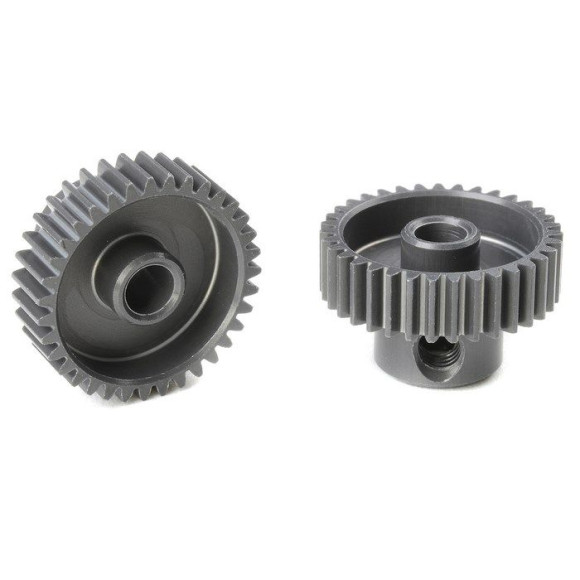 TEAM CORALLY - 64 DP PINION - SHORT - HARD ANODISED AL7075 - - C-7033