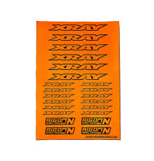 Stickers sheet Xray Fluo orange Size A5 - AIGOIN RACING - AR3002