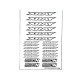 Stickers sheet Xray White Size A5 - AIGOIN RACING - AR3005