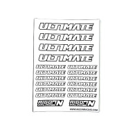 Stickers sheet Ultimate White Size A6 - AIGOIN RACING - AR3021