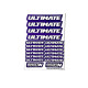 Stickers Ultimate Violet sur format A6 - AIGOIN RACING - AR3024