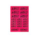Stickers sheet Nitrolux Fluo pink Size A6 - AIGOIN RACING - AR3036