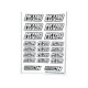 Stickers sheet Nitrolux White Size A6 - AIGOIN RACING - AR3037